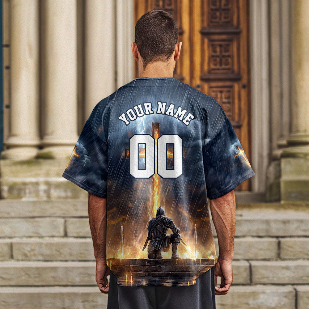 Jesus Warrior Of God Baseball Jersey
