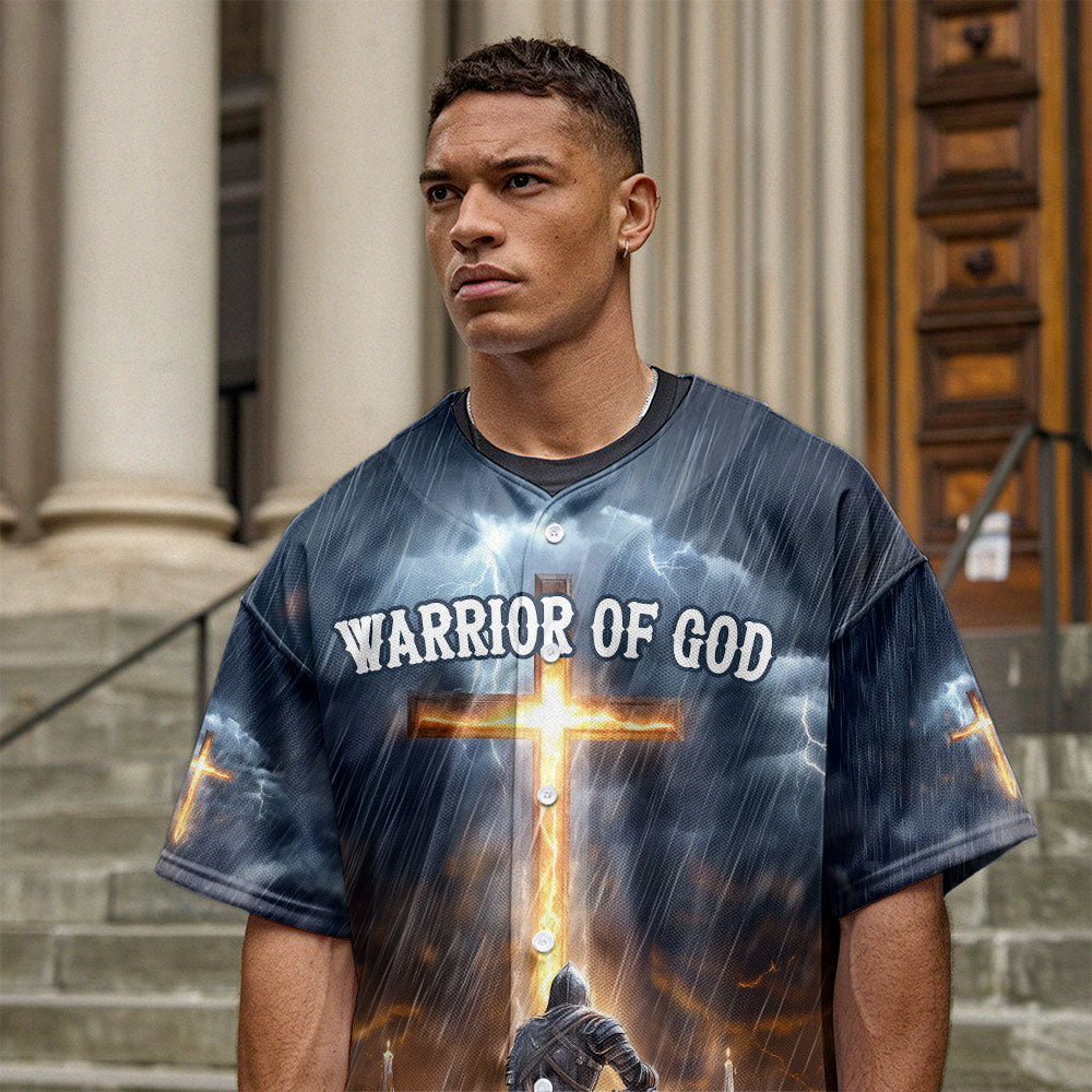Jesus Warrior Of God Baseball Jersey
