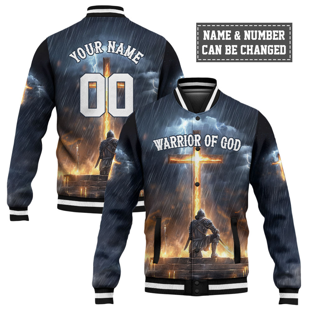 Jesus Warrior Of God Baseball Jacket