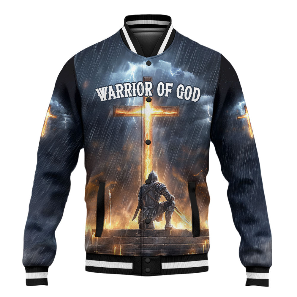 Jesus Warrior Of God Baseball Jacket