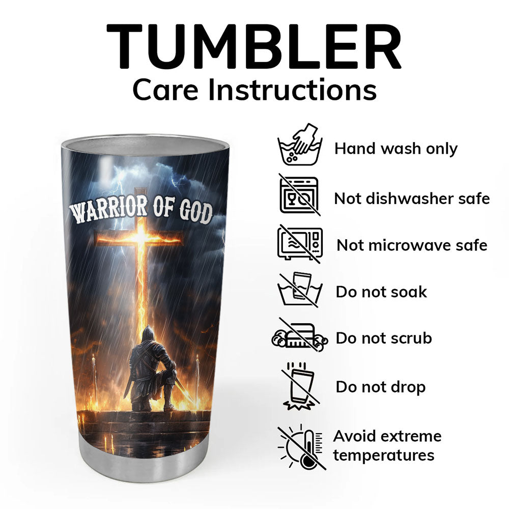 Jesus Warrior Of God Tumbler