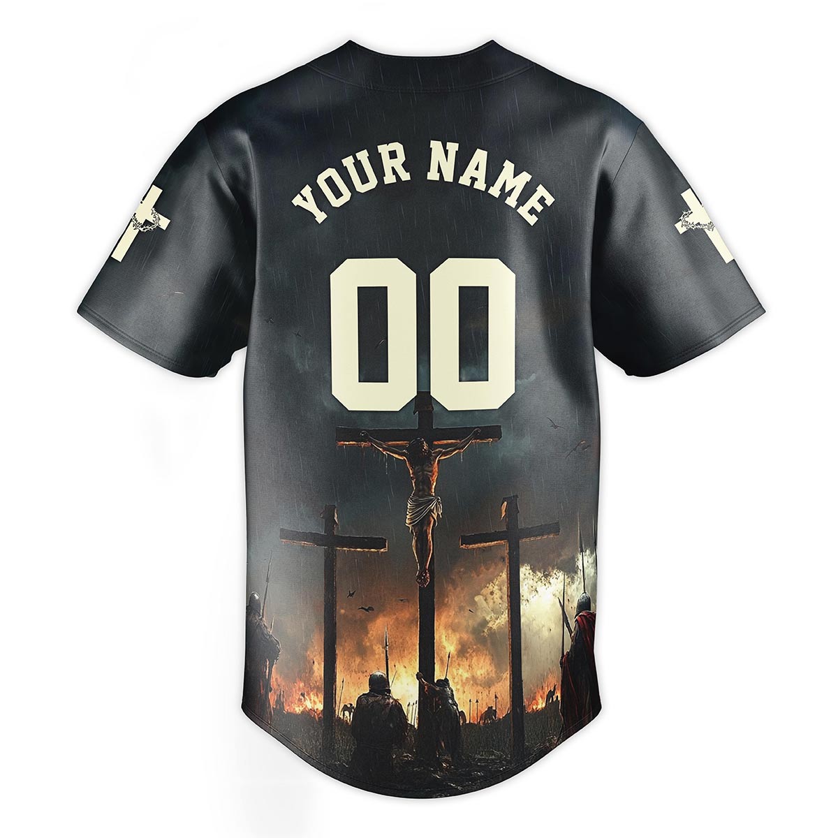 Man Of God Cross Baseball Jersey