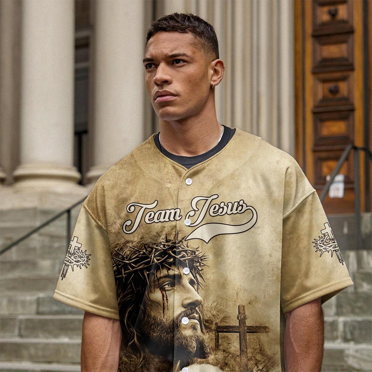 Team Jesus Good Shepherd Baseball Jersey