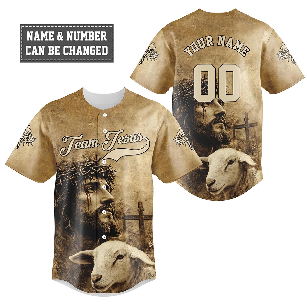 Team Jesus Good Shepherd Baseball Jersey