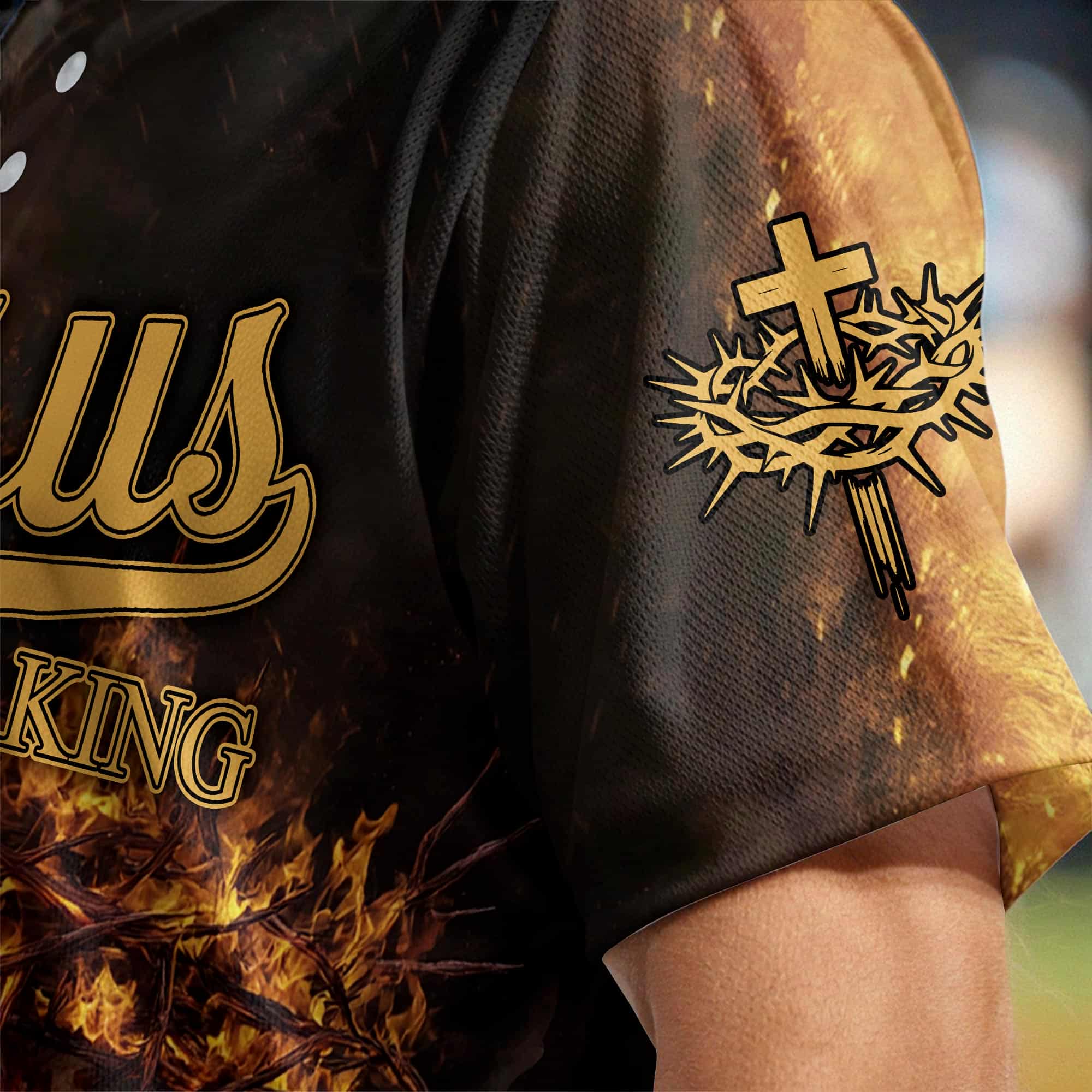 Jesus Is King Lion Baseball Jersey