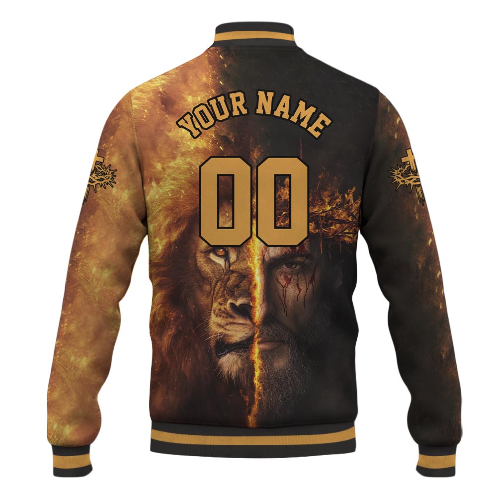 Jesus Is King Lion Baseball Jacket