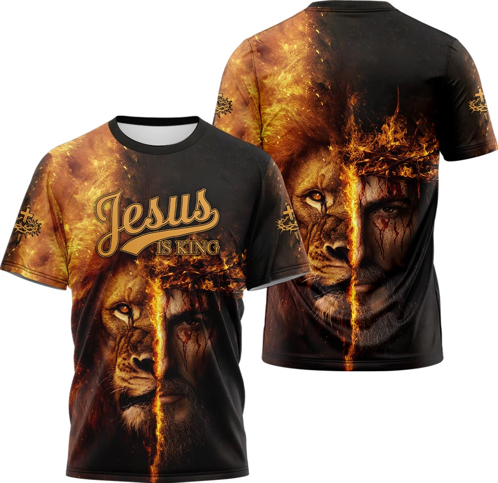 Jesus Is King Lion T-shirt