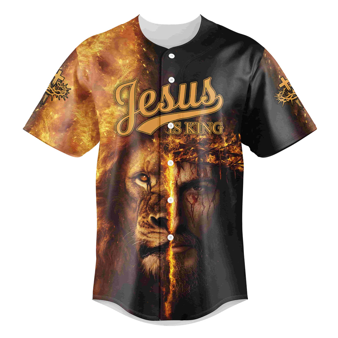 Jesus Is King Lion Baseball Jersey