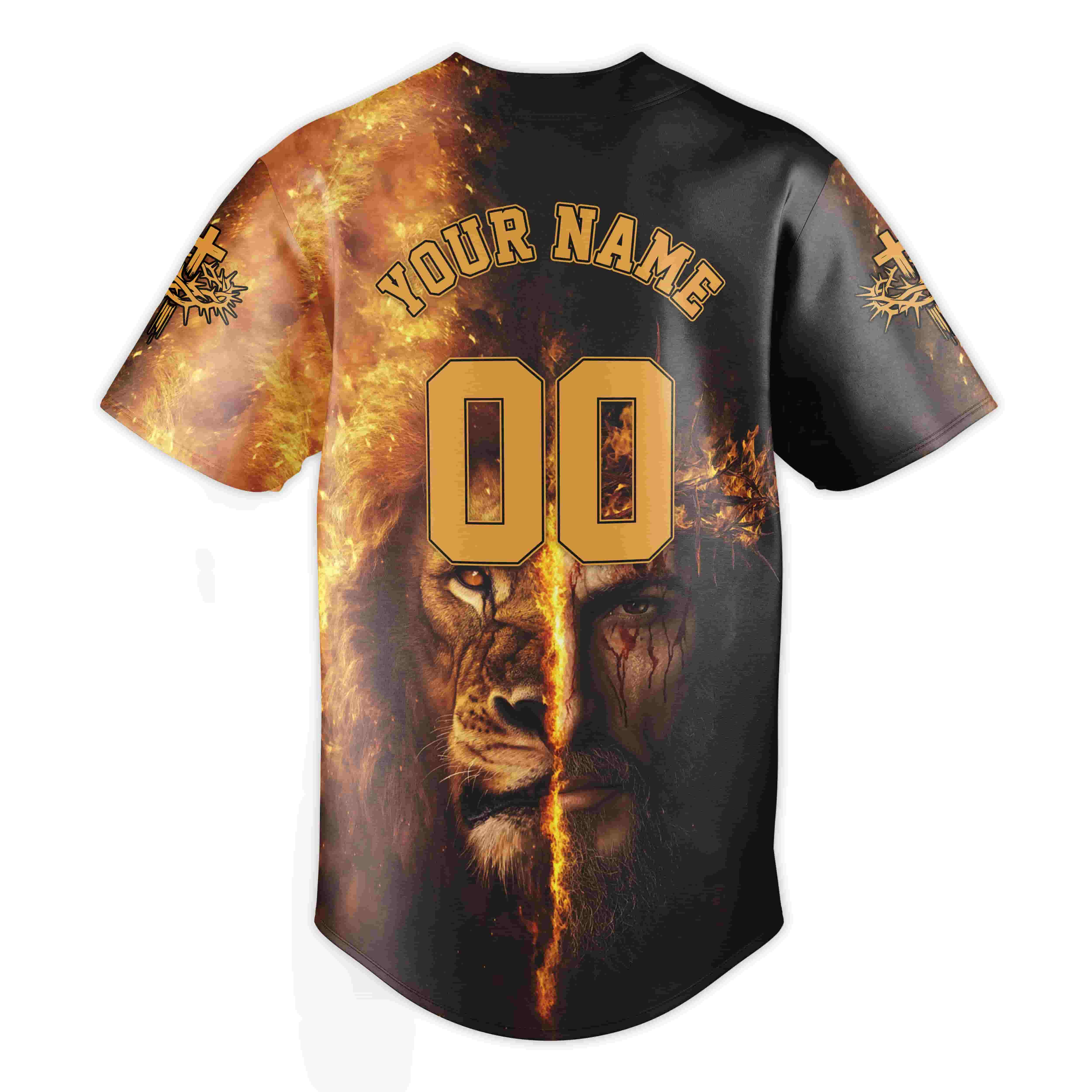 Jesus Is King Lion Baseball Jersey