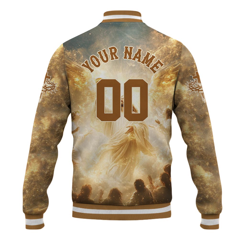 Child Of God He is Risen Baseball Jacket
