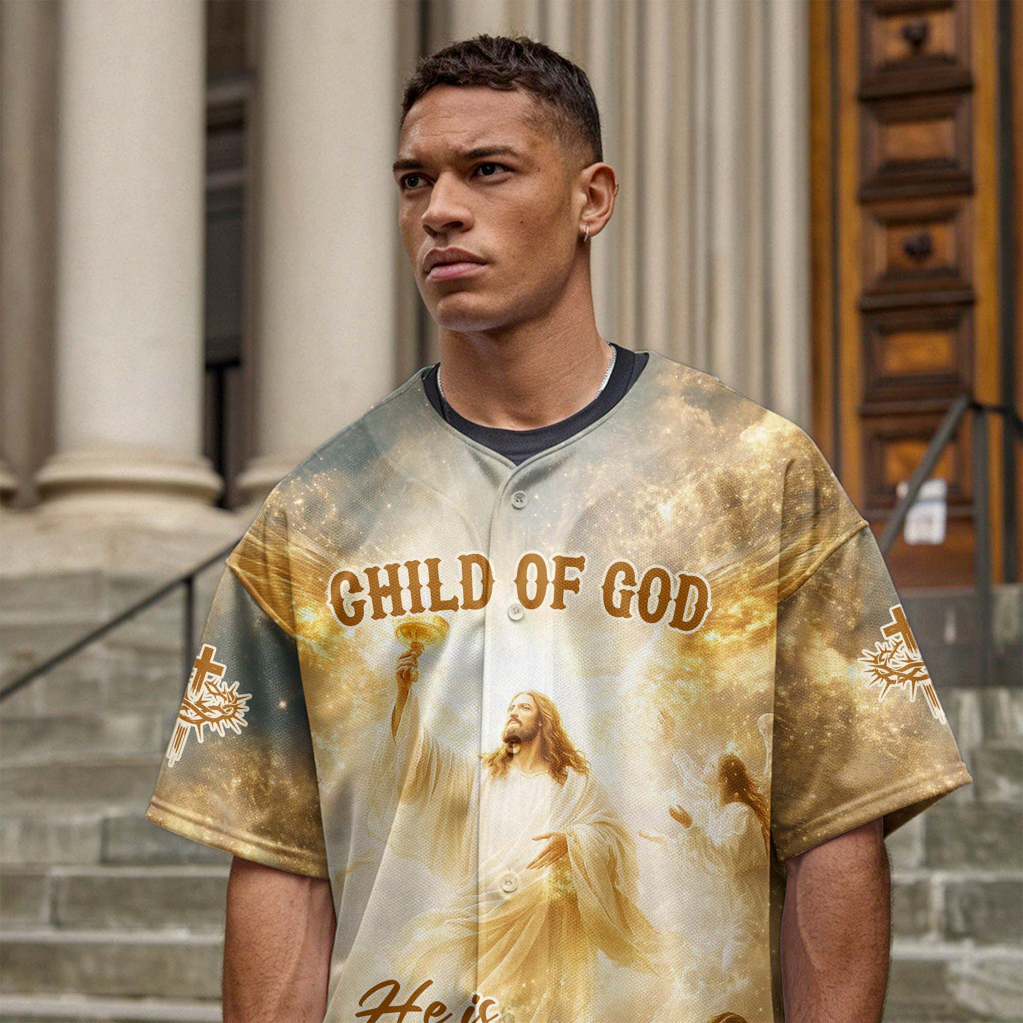 Child of God Risen Baseball Jersey