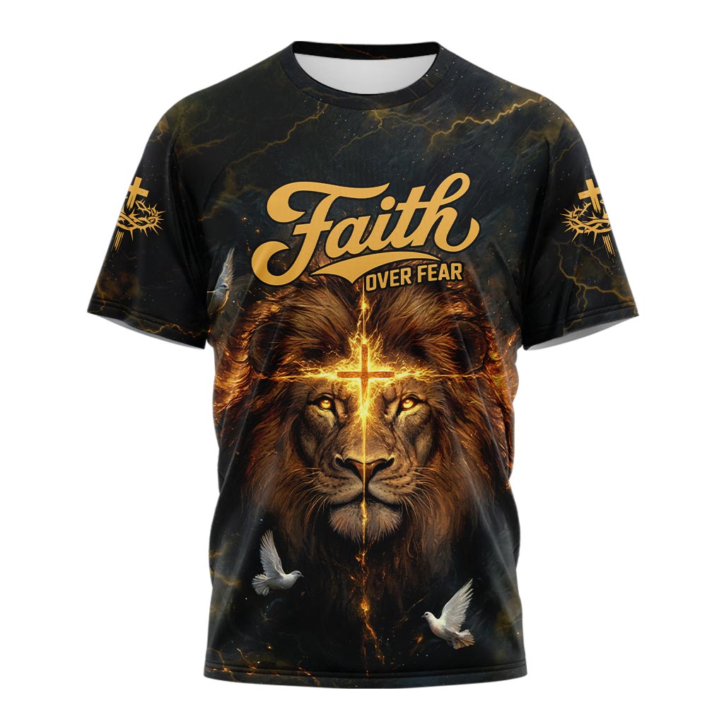 Faith Over Fear Divine Strength T-shirt