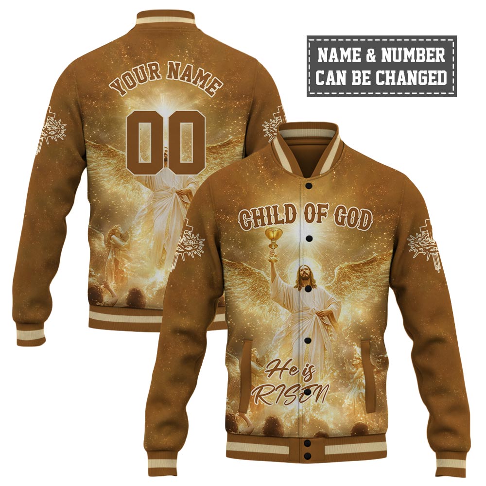 Child Of God Glory Risen Baseball Jacket