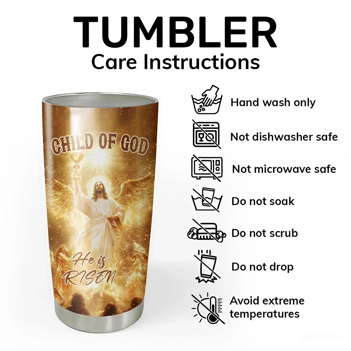 Child Of God Glory Risen Tumbler