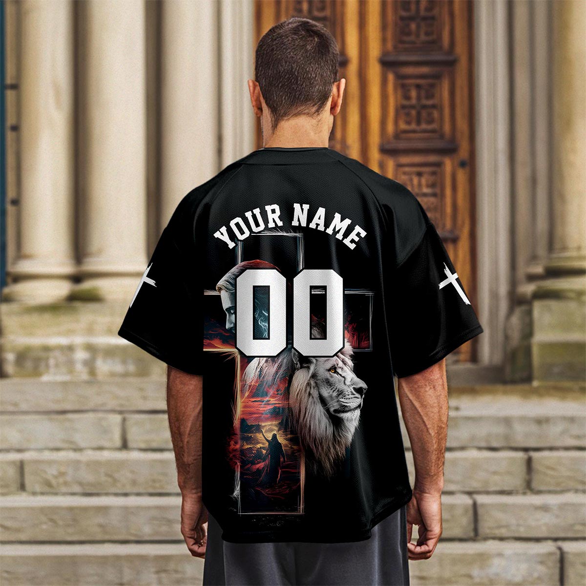 Warrior of Christ He is Risen Baseball Jersey