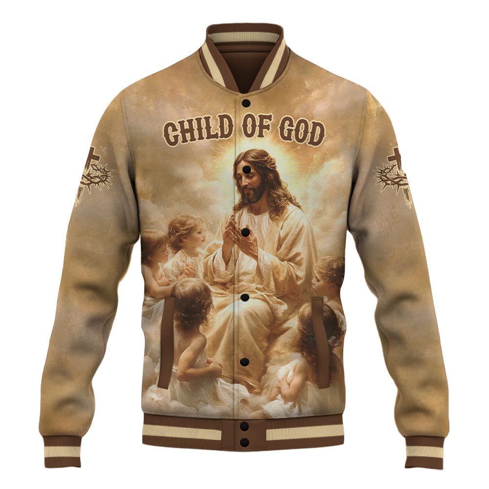 Jesus Child Of God Baseball Jacket