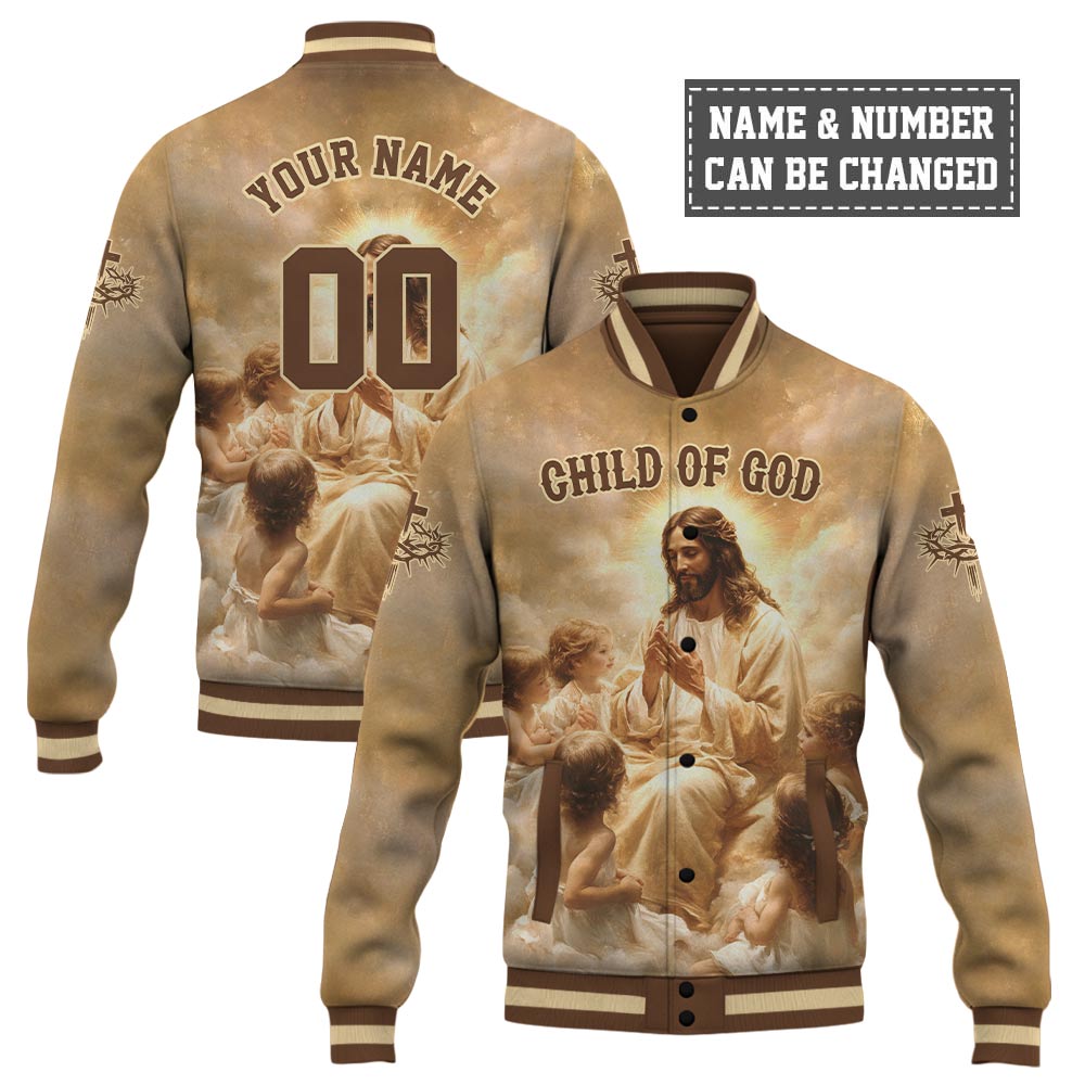 Jesus Child Of God Baseball Jacket