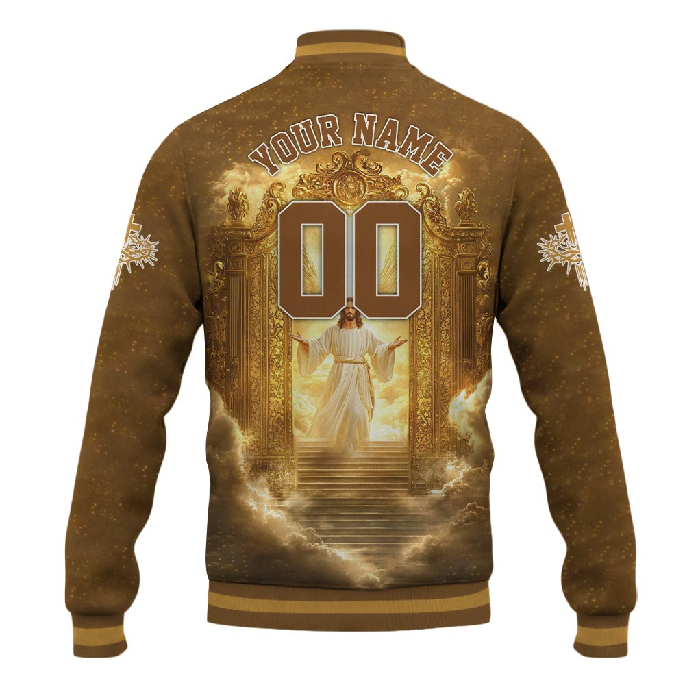 Jesus is the Key to Heaven Baseball Jacket