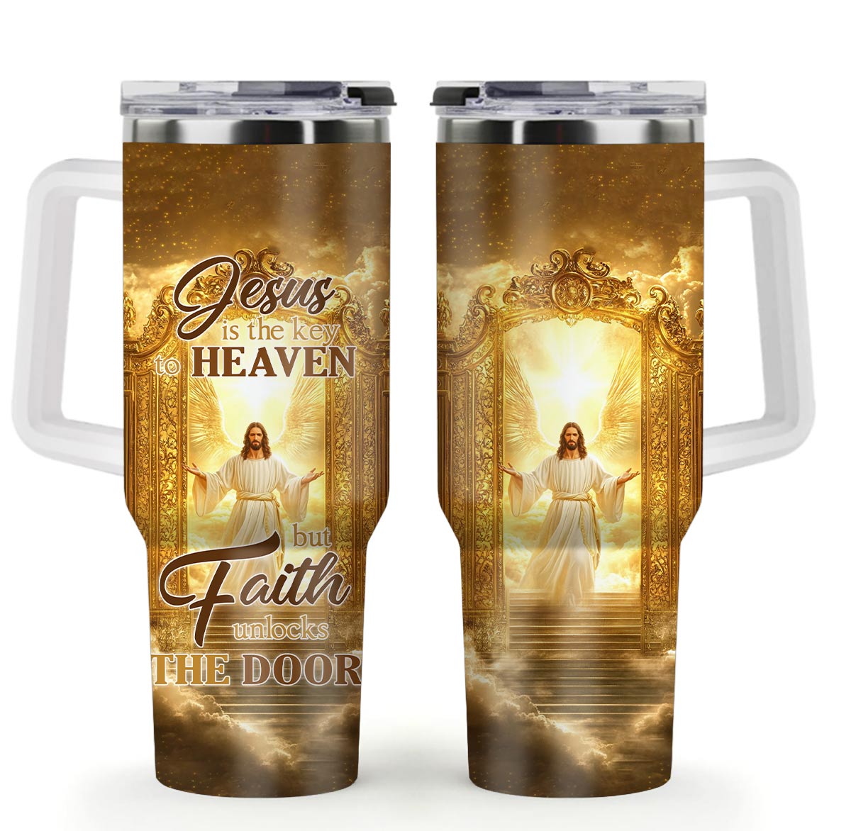 Jesus is the Key to Heaven Stainless Steel Tumbler