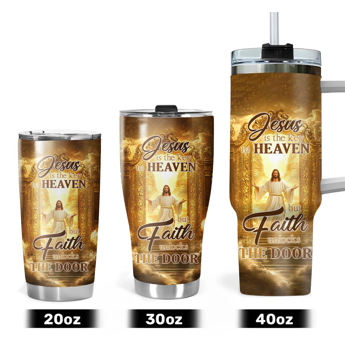 Jesus is the Key to Heaven Stainless Steel Tumbler