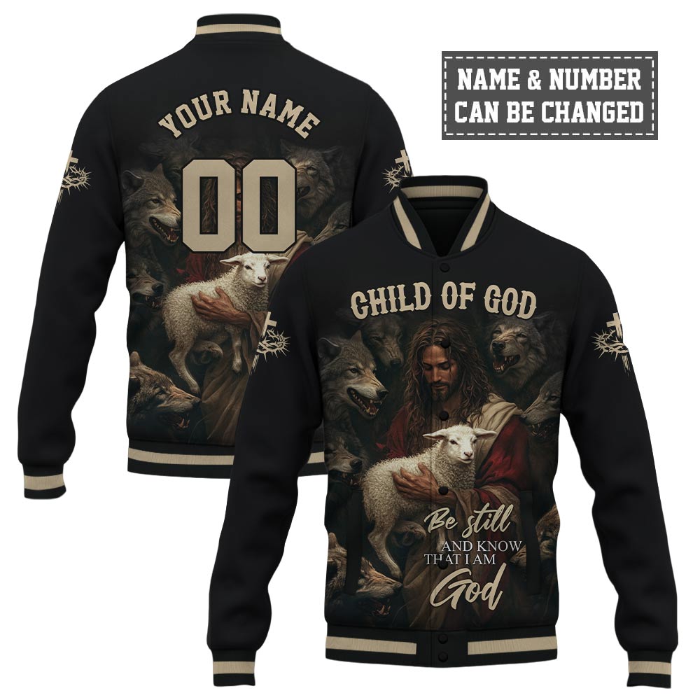 Be Still And Know That I Am God Baseball Jacket
