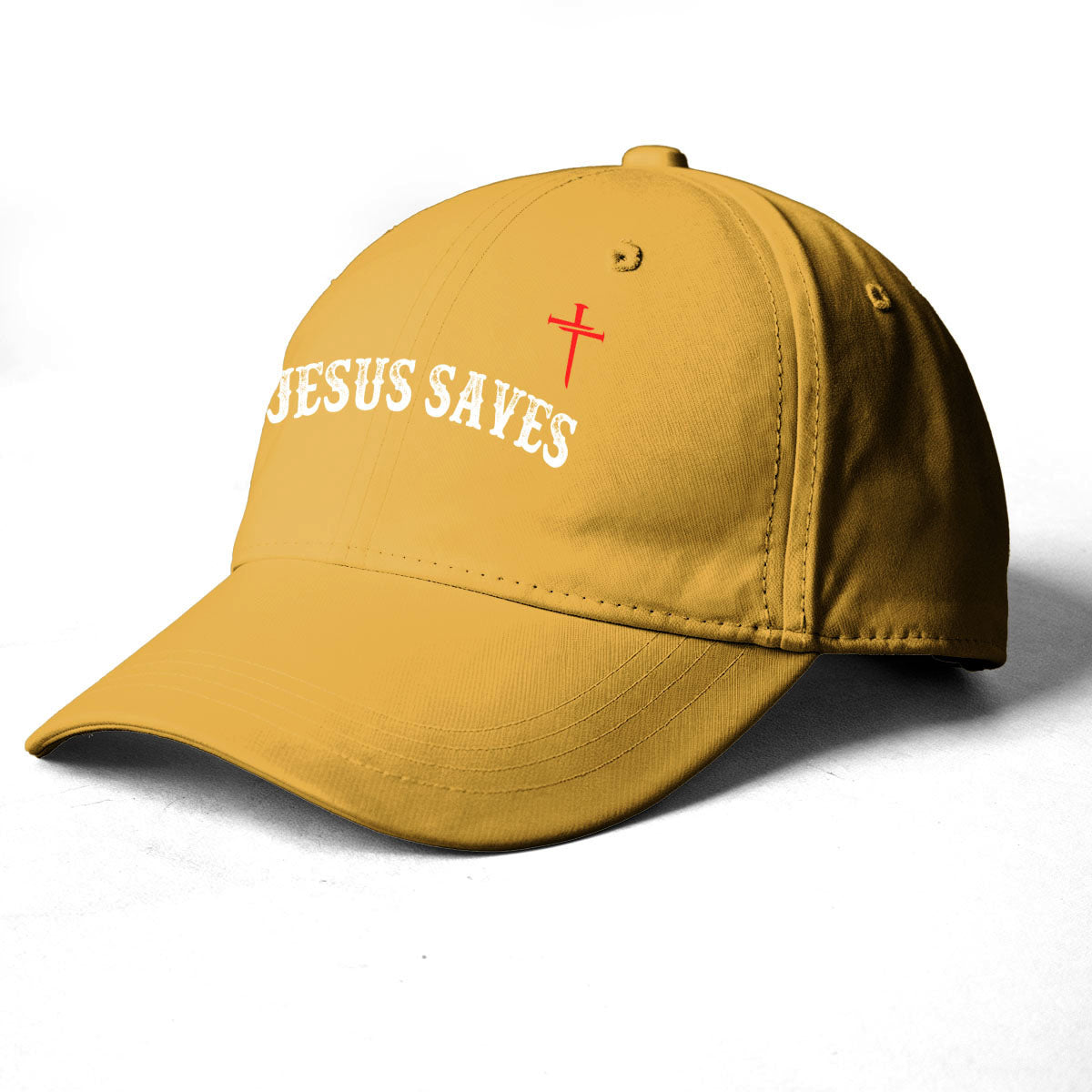 "Jesus Dropped The Charges" Baseball Cap Yellow