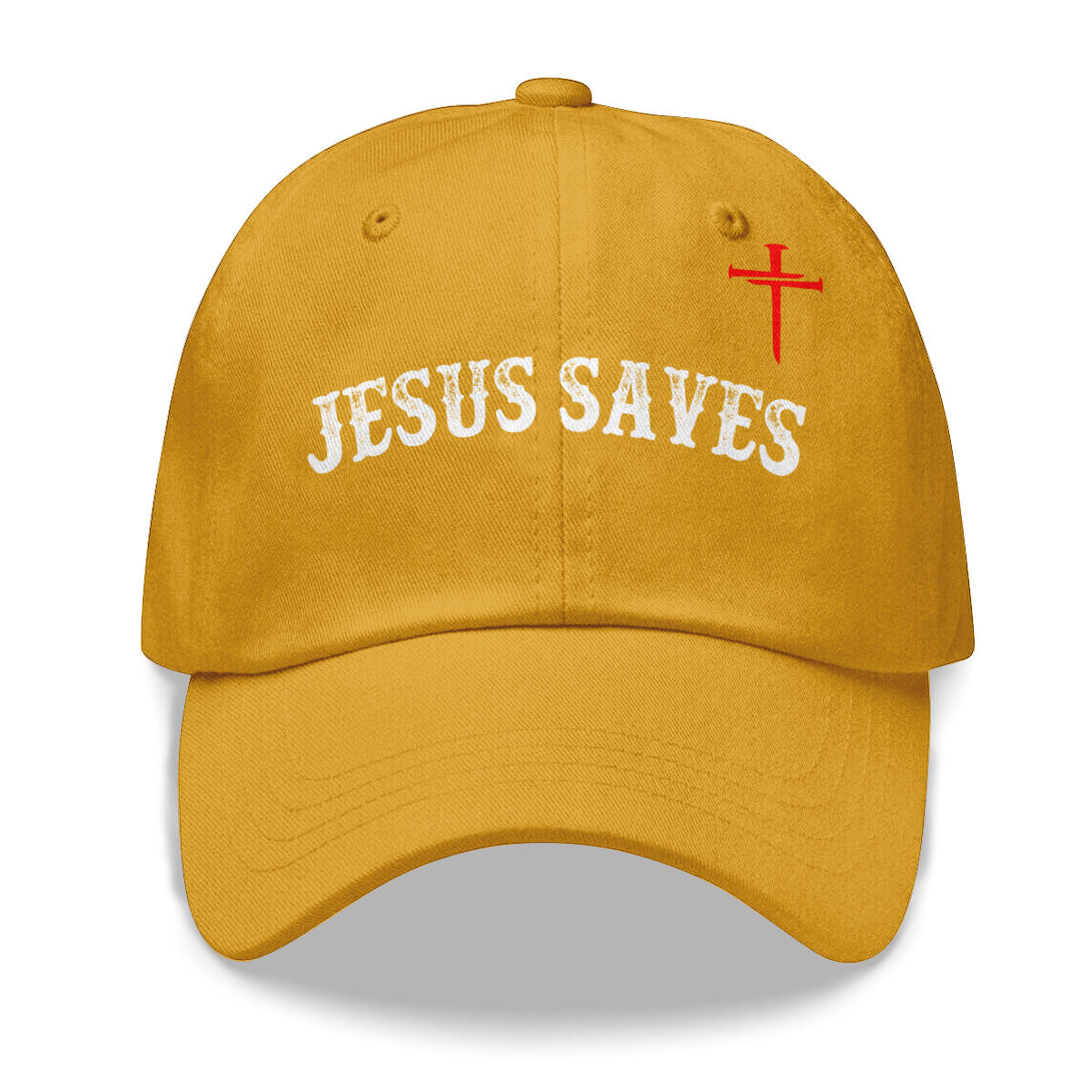"Jesus Dropped The Charges" Baseball Cap Yellow