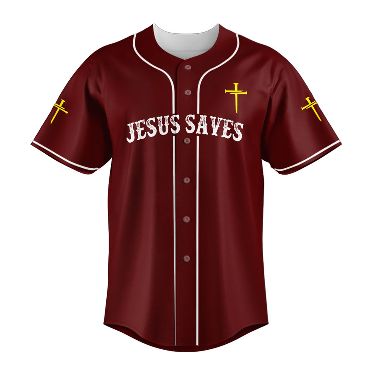 "Redemption" Maroon Baseball Jersey