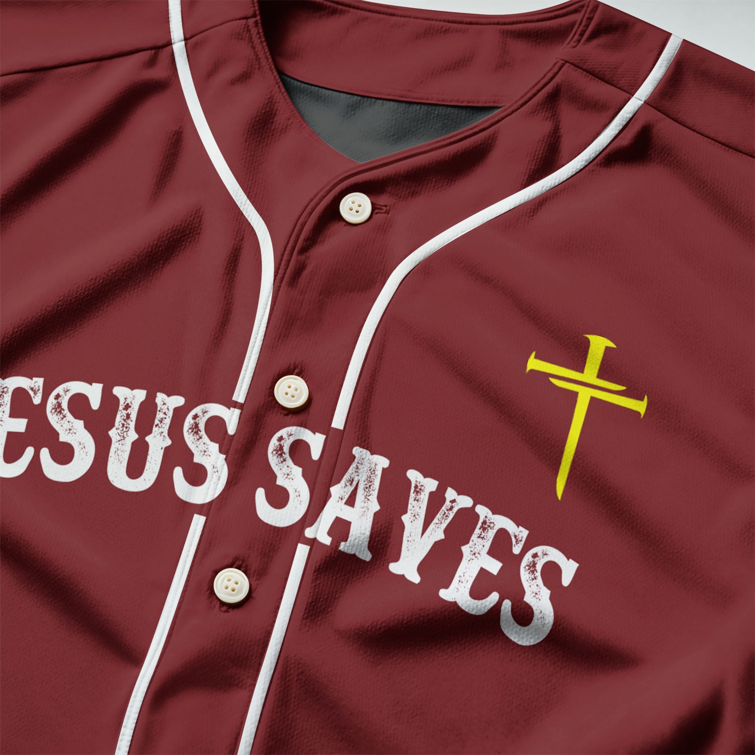 "Redemption" Maroon Baseball Jersey