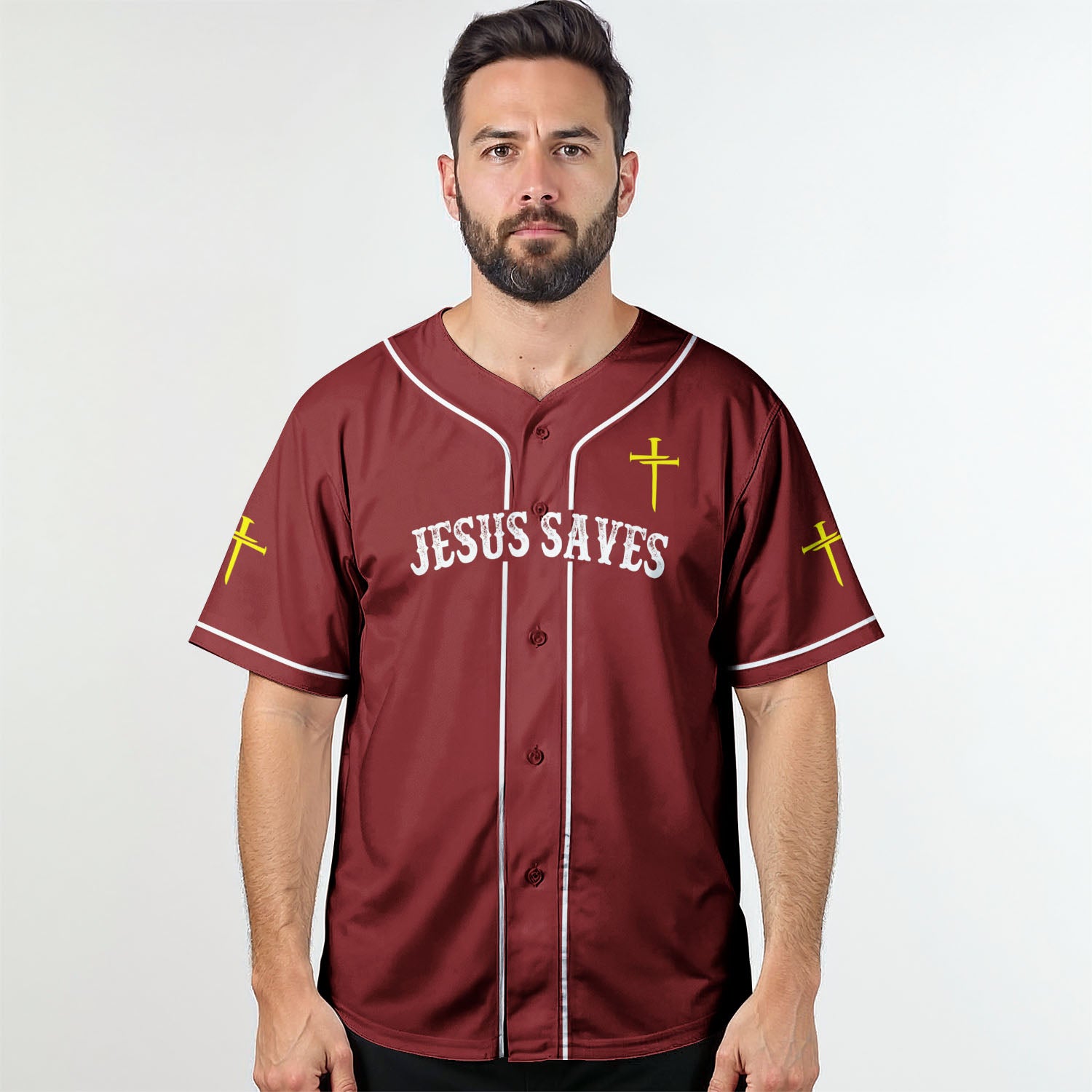 "Redemption" Maroon Baseball Jersey