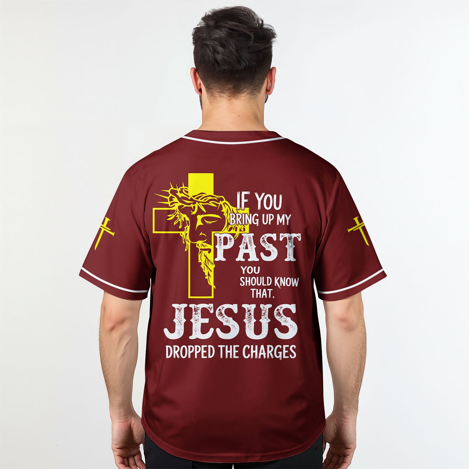 "Redemption" Maroon Baseball Jersey