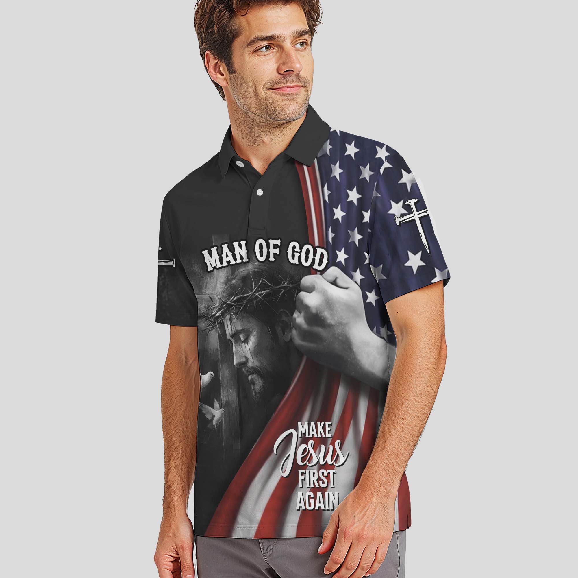 Make Jesus First Again Polo