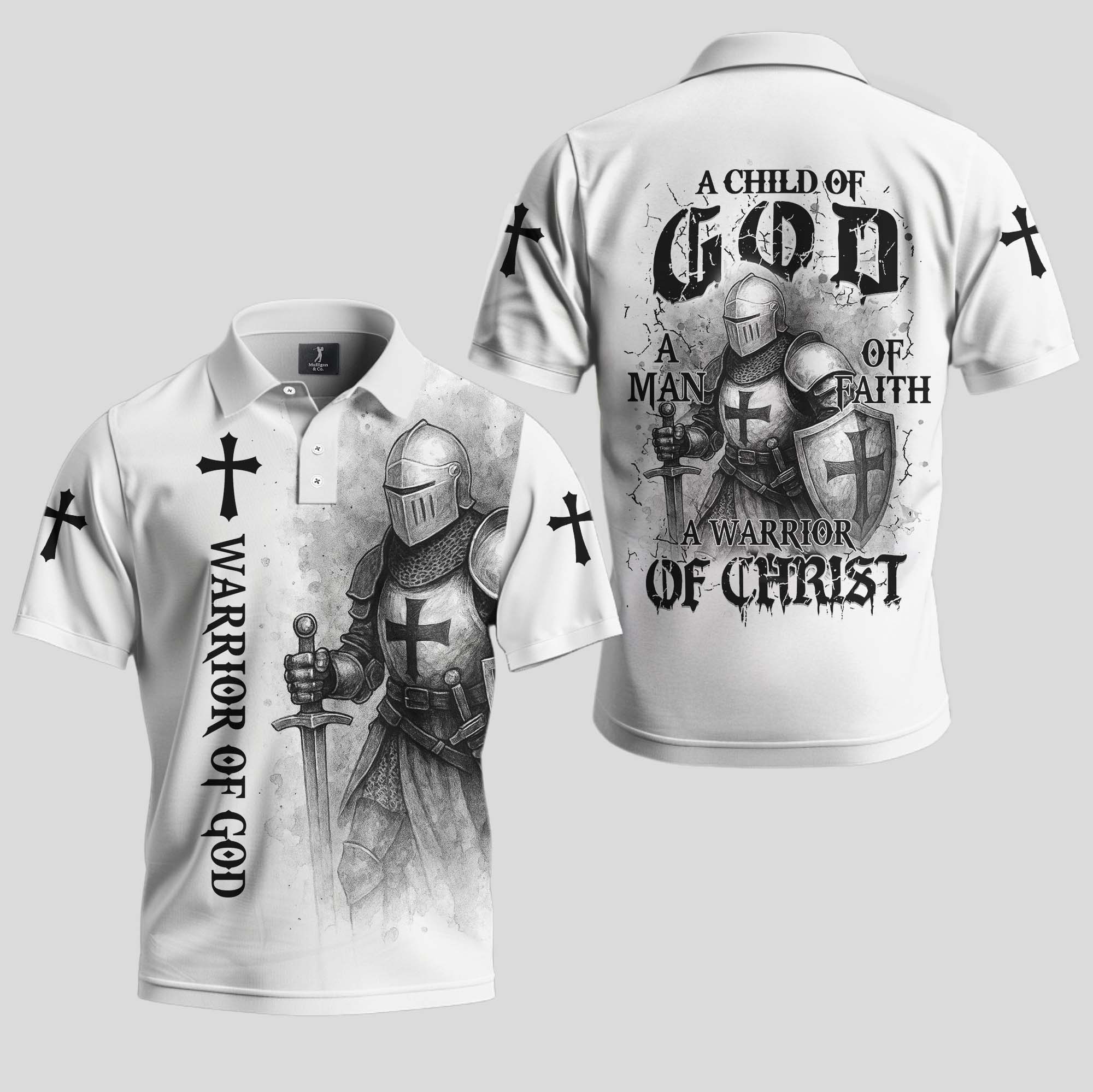 Child of God Warrior of Christ Polo
