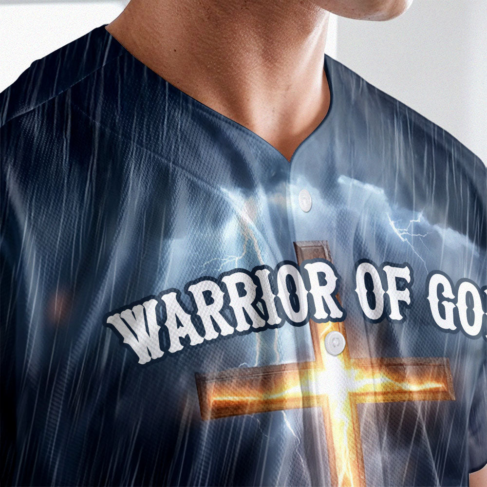 Jesus Warrior Of God Baseball Jersey