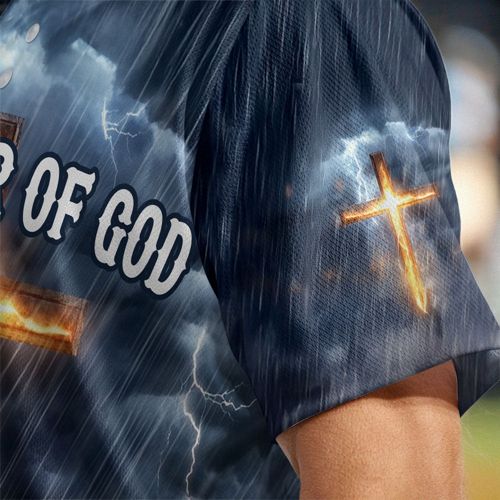 Jesus Warrior Of God Baseball Jersey