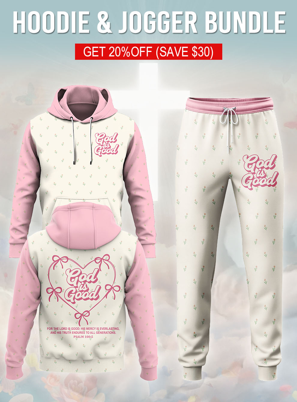 God Is Good Hoodie & Jogger Set